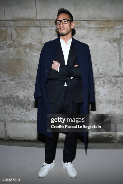 Hidetoshi Nakata attends the Louis Vuitton show as part of the Paris Fashion Week Womenswear Fall/Winter 2018/2019 on March 6, 2018 in Paris, France.