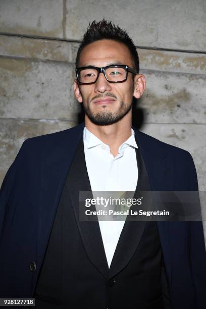 Hidetoshi Nakata attends the Louis Vuitton show as part of the Paris Fashion Week Womenswear Fall/Winter 2018/2019 on March 6, 2018 in Paris, France.