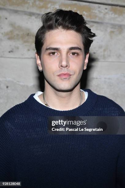 Xavier Dolan attends the Louis Vuitton show as part of the Paris Fashion Week Womenswear Fall/Winter 2018/2019 on March 6, 2018 in Paris, France.