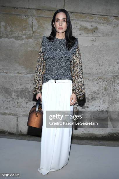 Jennifer Connelly attends the Louis Vuitton show as part of the Paris Fashion Week Womenswear Fall/Winter 2018/2019 on March 6, 2018 in Paris, France.