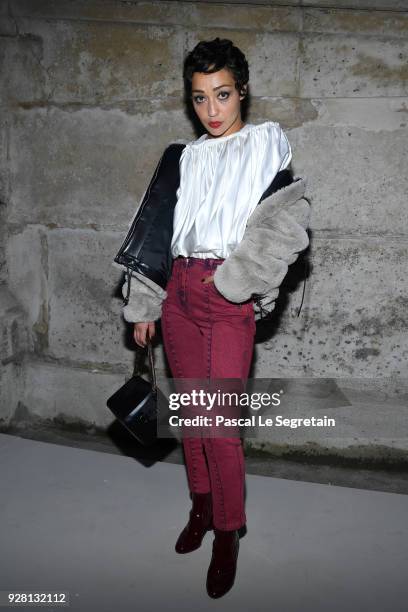 Ruth Negga attends the Louis Vuitton show as part of the Paris Fashion Week Womenswear Fall/Winter 2018/2019 on March 6, 2018 in Paris, France.