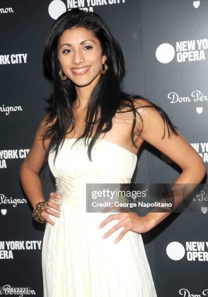 Actress Reshma Shetty attends the New York City Opera�s theater debut celebration at Lincoln Center for the Performing Arts on November 5, 2009 in...