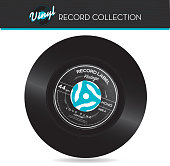 45 rpm record with adapter
