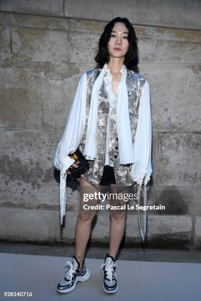 Doona Bae attends the Louis Vuitton show as part of the Paris Fashion Week Womenswear Fall/Winter 2018/2019 on March 6, 2018 in Paris, France.