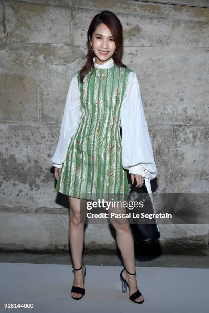 Rainie Yang attends the Louis Vuitton show as part of the Paris Fashion Week Womenswear Fall/Winter 2018/2019 on March 6, 2018 in Paris, France.