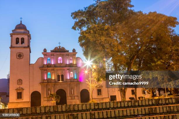 cathedral and diocesis in san cristobal - san cristobal stock pictures, royalty-free photos & images