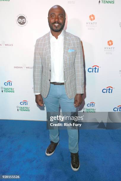 Marshall Faulk attends the Citi Taste of Tennis at Hyatt Regency Indian Wells Resort & Spa on March 5, 2018 in Indian Wells, California.