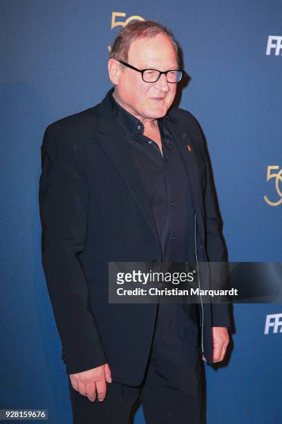 Burghart Klaussner attends the 50th anniversary celebration of FFA at Pierre Boulez Saal on March 6, 2018 in Berlin, Germany.
