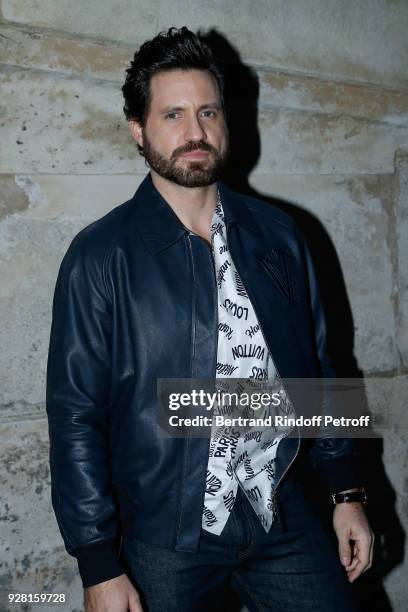 Actor Edgar Ramirez attends the Louis Vuitton show as part of the Paris Fashion Week Womenswear Fall/Winter 2018/2019 on March 6, 2018 in Paris,...