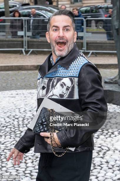 Fashion designer Marc Jacobs attends the Miu Miu show as part of the Paris Fashion Week Womenswear Fall/Winter 2018/2019 on March 6, 2018 in Paris,...