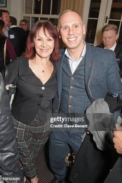 Arlene Phillips and Robert Rinder attend the launch of InterTalent Rights Group at BAFTA on March 6, 2018 in London, England.