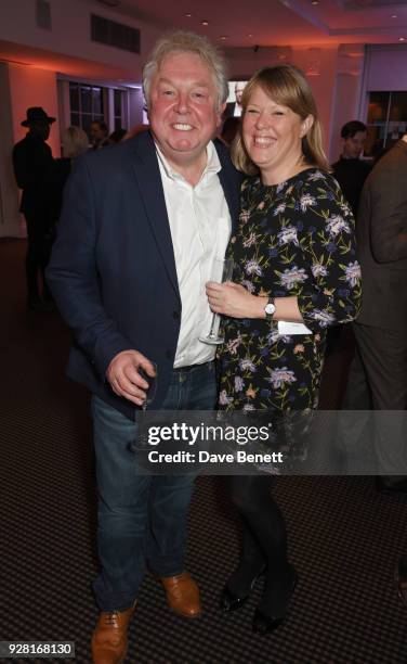 Nick Ferrari and Sandra Phylis Conolly attend the launch of InterTalent Rights Group at BAFTA on March 6, 2018 in London, England.