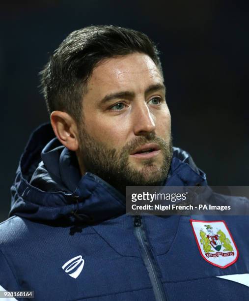Bristol City manager Lee Johnson during the Sky Bet Championship match at Deepdale, Preston.