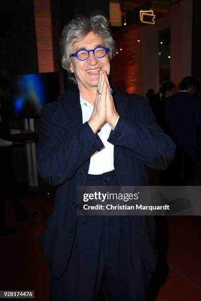 Wim Wenders attends the 50th anniversary celebration of FFA at Pierre Boulez Saal on March 6, 2018 in Berlin, Germany.