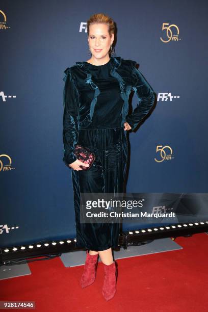 Anika Decker attends the 50th anniversary celebration of FFA at Pierre Boulez Saal on March 6, 2018 in Berlin, Germany.
