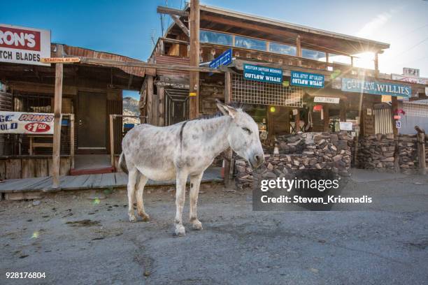 route 66 - oatman, arizona - oatman arizona stock pictures, royalty-free photos & images