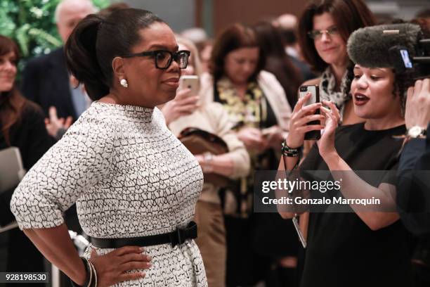 Oprah Winfrey during the 2018 MoMA David Rockefeller Award Luncheon Honoring Oprah Winfrey on March 6, 2018 in New York City.