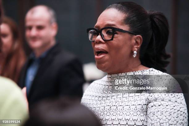Oprah Winfrey during the 2018 MoMA David Rockefeller Award Luncheon Honoring Oprah Winfrey on March 6, 2018 in New York City.