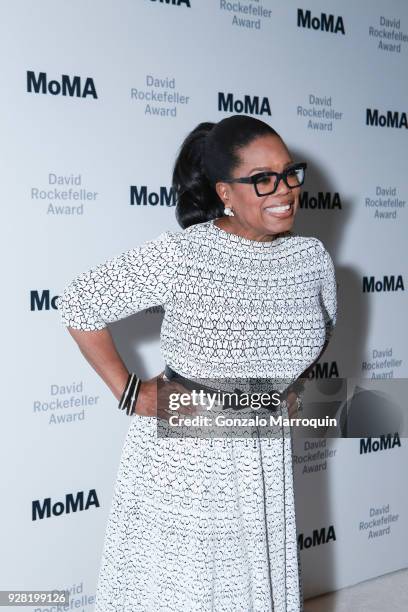 Oprah Winfrey during the 2018 MoMA David Rockefeller Award Luncheon Honoring Oprah Winfrey on March 6, 2018 in New York City.