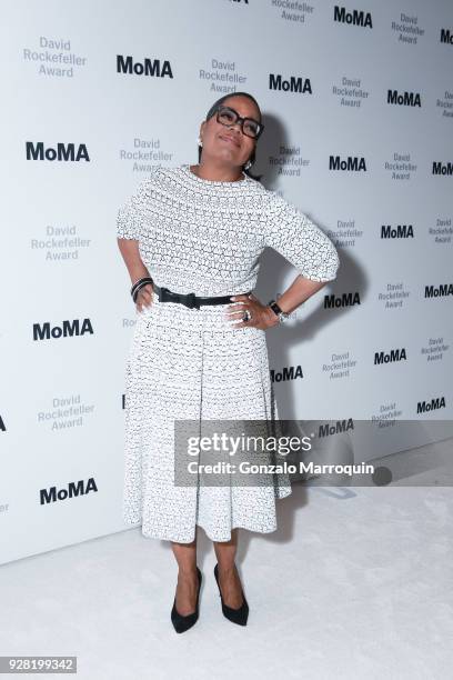 Oprah Winfrey during the 2018 MoMA David Rockefeller Award Luncheon Honoring Oprah Winfrey on March 6, 2018 in New York City.