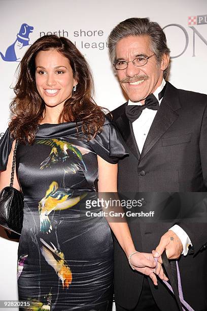 Erica Levy and husband, television personality Geraldo Rivera, attend the 2009 North Shore Animal League Dogcatemy Celebrity Gala at Cipriani, Wall...