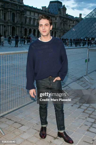 Director Xavier Dolan attends the Louis Vuitton show as part of the Paris Fashion Week Womenswear Fall/Winter 2018/2019 on March 6, 2018 in Paris,...