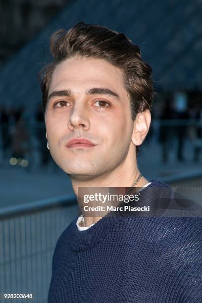 Director Xavier Dolan attends the Louis Vuitton show as part of the Paris Fashion Week Womenswear Fall/Winter 2018/2019 on March 6, 2018 in Paris,...