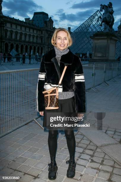 Alexandra Golovanoff attends the Louis Vuitton show as part of the Paris Fashion Week Womenswear Fall/Winter 2018/2019 on March 6, 2018 in Paris,...