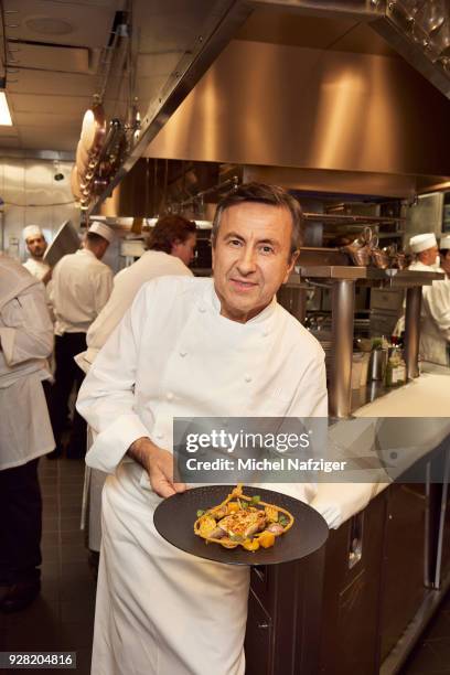 Chef Daniel Boulud is photographed for Le Parisien Week-end Magazine on November 10, 2017 in New York City. PUBLISHED IMAGE.