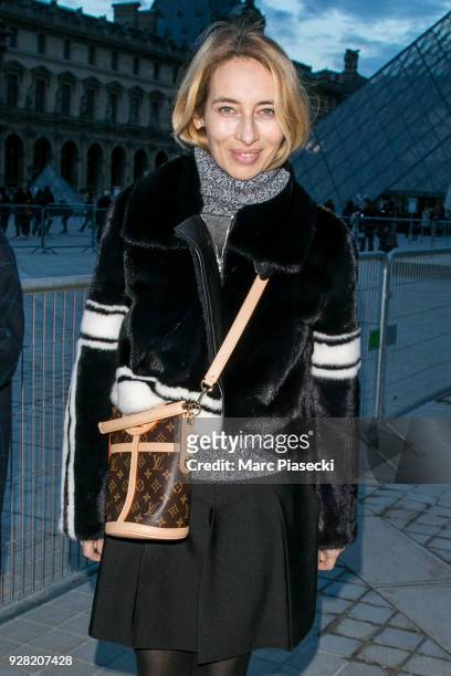 Alexandra Golovanoff attends the Louis Vuitton show as part of the Paris Fashion Week Womenswear Fall/Winter 2018/2019 on March 6, 2018 in Paris,...