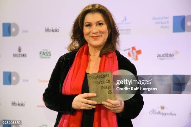 Eva Mattes poses before the opening ceremony of the lit.COLOGNE on March 6, 2018 in Cologne, Germany. The annual international literature festival...