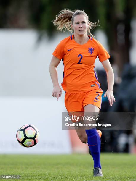 Desiree van Lunteren of Holland Women during the Algarve Cup Women match between Iceland v Holland at the Estádio Municipal de Albufeira on March 5,...