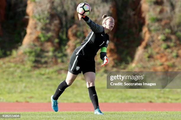 Sari van Veenendaal of Holland Women during the Algarve Cup Women match between Iceland v Holland at the Estádio Municipal de Albufeira on March 5,...