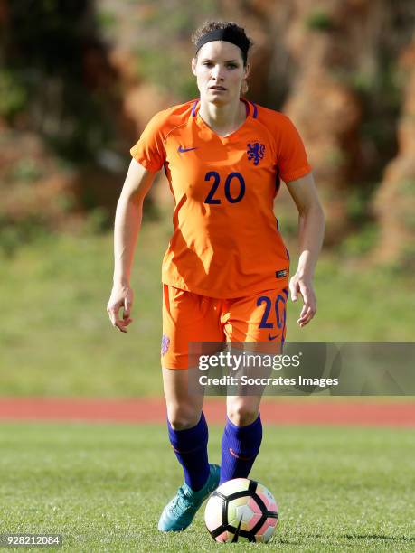 Dominique Janssen of Holland Women during the Algarve Cup Women match between Iceland v Holland at the Estádio Municipal de Albufeira on March 5,...