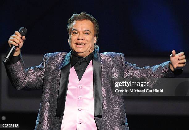 Singer Juan Gabriel performs onstage at the 10th Annual Latin GRAMMY Awards held at the Mandalay Bay Events Center on November 5, 2009 in Las Vegas,...