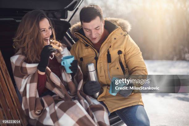 Making A Break For A Cup Of Coffee, Foto de stock