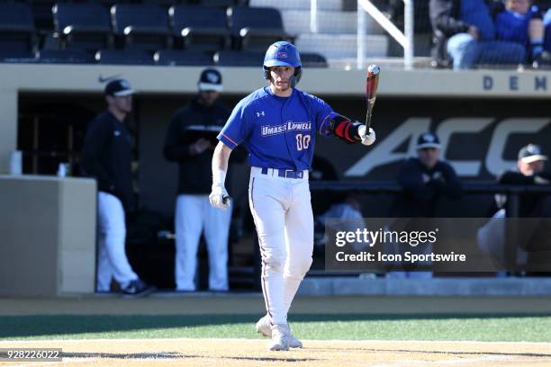 UMass Lowell's Steve Passatempo. The Wake Forest University Demon Deacons hosted the UMass Lowell River Hawks on March 4 at David F. Couch Ballpark...