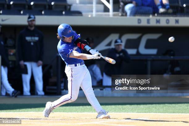 UMass Lowell's Steve Passatempo. The Wake Forest University Demon Deacons hosted the UMass Lowell River Hawks on March 4 at David F. Couch Ballpark...