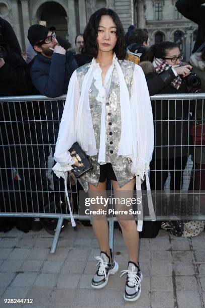 Doona Bae attends the Louis Vuitton show as part of the Paris Fashion Week Womenswear Fall/Winter 2018/2019 on March 6, 2018 in Paris, France.