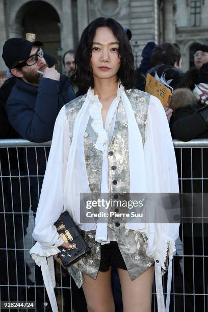 Doona Bae attends the Louis Vuitton show as part of the Paris Fashion Week Womenswear Fall/Winter 2018/2019 on March 6, 2018 in Paris, France.
