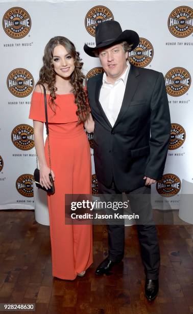 Artists Lauren Mascitti and Shawn Camp attend Country Music Hall of Fame and Museum new exhibition American Currents: The Music of 2017 on March 6,...