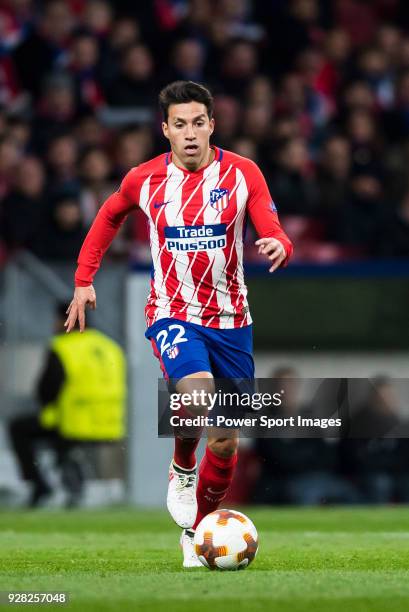 Nicolas Gaitan of Atletico de Madrid in action during the UEFA Europa League 2017-18 Round of 32 match between Atletico de Madrid and FC Copenhague...