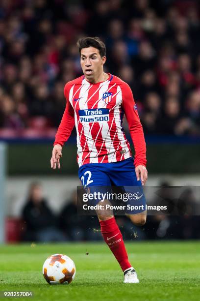 Nicolas Gaitan of Atletico de Madrid in action during the UEFA Europa League 2017-18 Round of 32 match between Atletico de Madrid and FC Copenhague...