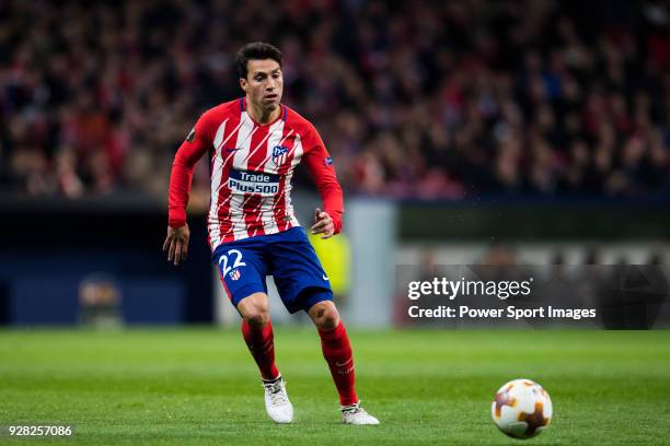 Nicolas Gaitan of Atletico de Madrid in action during the UEFA Europa League 2017-18 Round of 32 match between Atletico de Madrid and FC Copenhague...