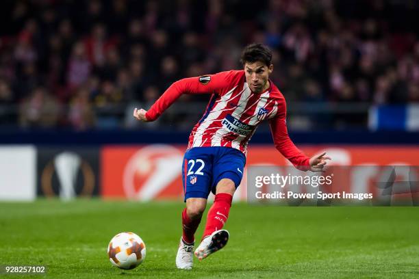 Nicolas Gaitan of Atletico de Madrid in action during the UEFA Europa League 2017-18 Round of 32 match between Atletico de Madrid and FC Copenhague...