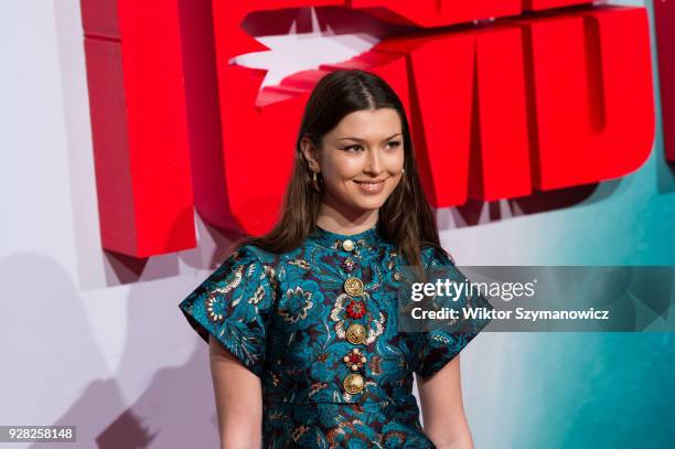 Danielle Copperman arrives for the European film premiere of 'Tomb Raider' at Vue West End cinema in London's Leicester Square. March 6, 2018 in...