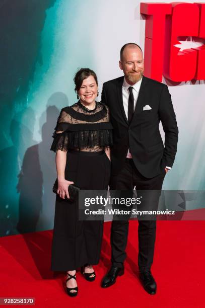 Roar Uthaug and Ingird Uthaug arrive for the European film premiere of 'Tomb Raider' at Vue West End cinema in London's Leicester Square. March 6,...