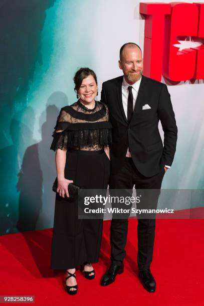 Roar Uthaug and Ingird Uthaug arrive for the European film premiere of 'Tomb Raider' at Vue West End cinema in London's Leicester Square. March 6,...