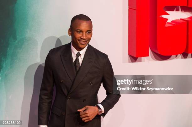 Eric Underwood arrives for the European film premiere of 'Tomb Raider' at Vue West End cinema in London's Leicester Square. March 6, 2018 in London,...