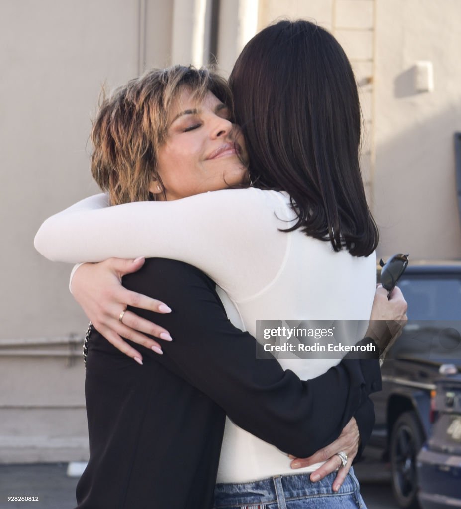 Lisa Rinna and Amelia Gray Hamlin celebrate Hudson Jeans billboard